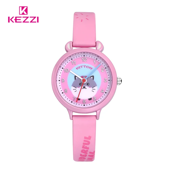 KEZZI Brand Children Watches Cartoon Cats Panda Numerals Dial Kids Watch Girls B KEZZI Brand Children Watches Cartoon Cats Panda Numerals Dial Kids Watch Girls B