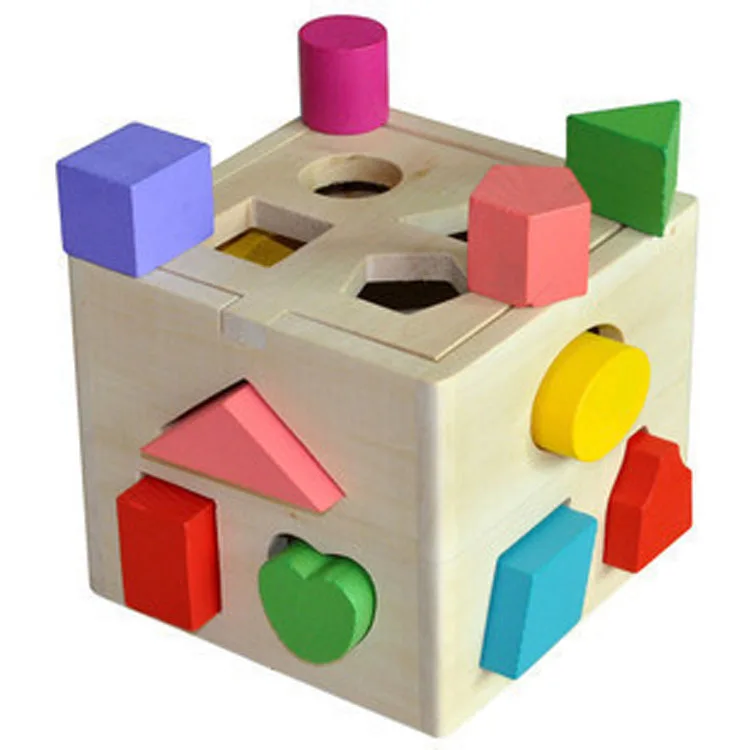 

Educational Toys Kids Geometrical Toy Shape Sorting Cube Toy(Set)