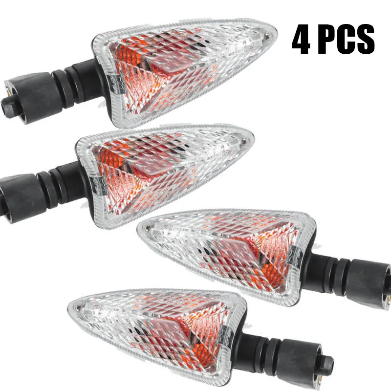 

2Pair 12v Turn Signal Indicator Light Clear Lens For B.MW Triumph Tiger Aprilia Super Bright Bulbs Light For Motorbike Off Road