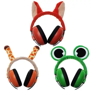 

Anti-Noise Earmuffs Headphones Noise Cancelling Headphones Hearing Protection For Babies Cute Frog And Elk Shape Headphone