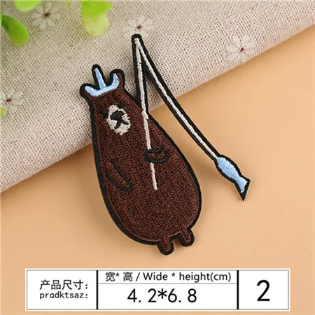 Kuke патч одежда мультфильм животных вышитые патчи для одежды DIY Аппликация