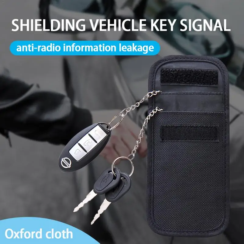 

Car Accessories Universal Double Buckle Car Signal Shielding Bag Car Key Anti-Theft Bag Anti-radio Information Leakage