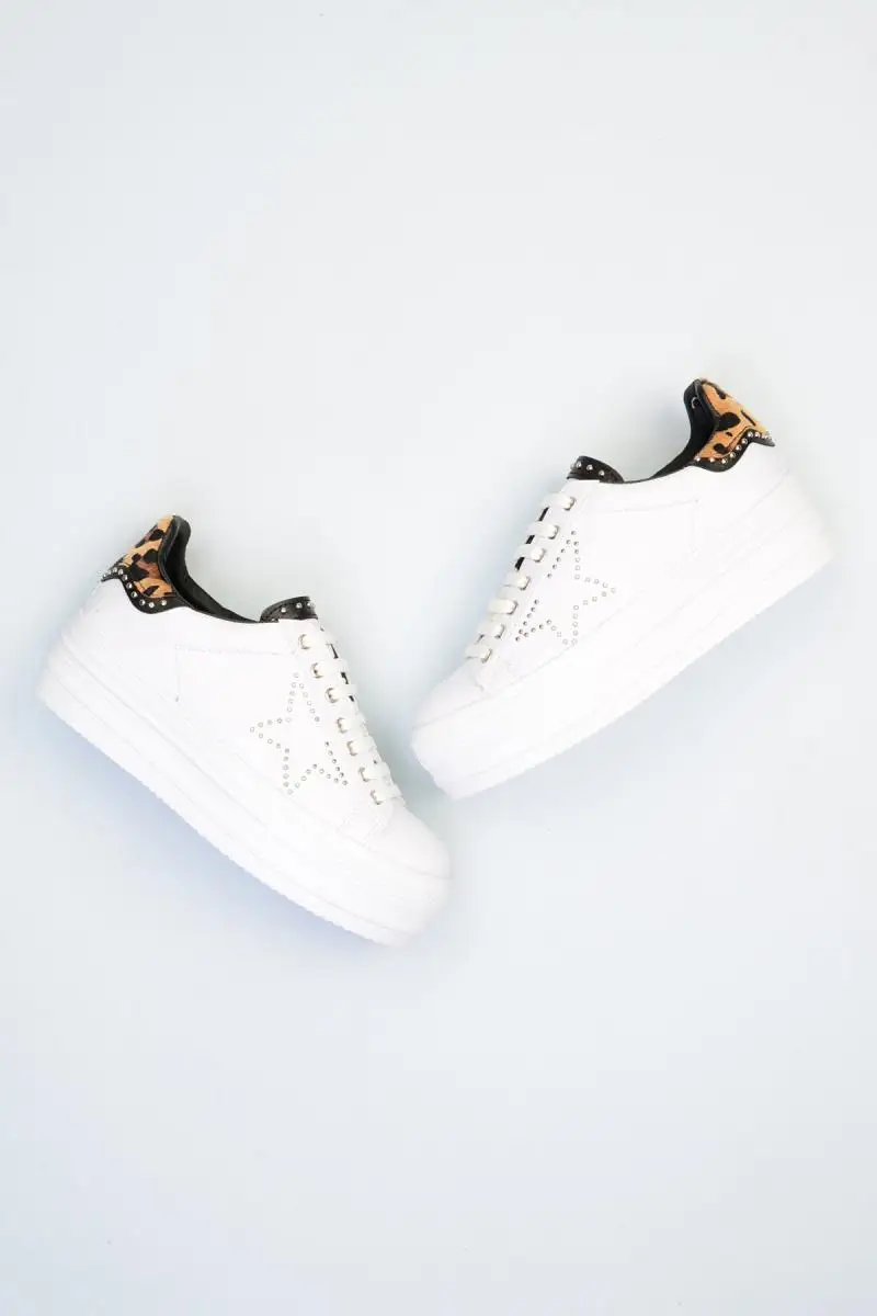 

Bambi White Leopard Women Shoes F0346600009