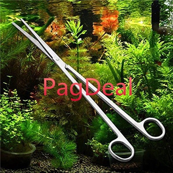 25cm Aquarium Stainless Plant Scissor Straight Fish Tank Water Grass Clipper Trimmer Fish Tank