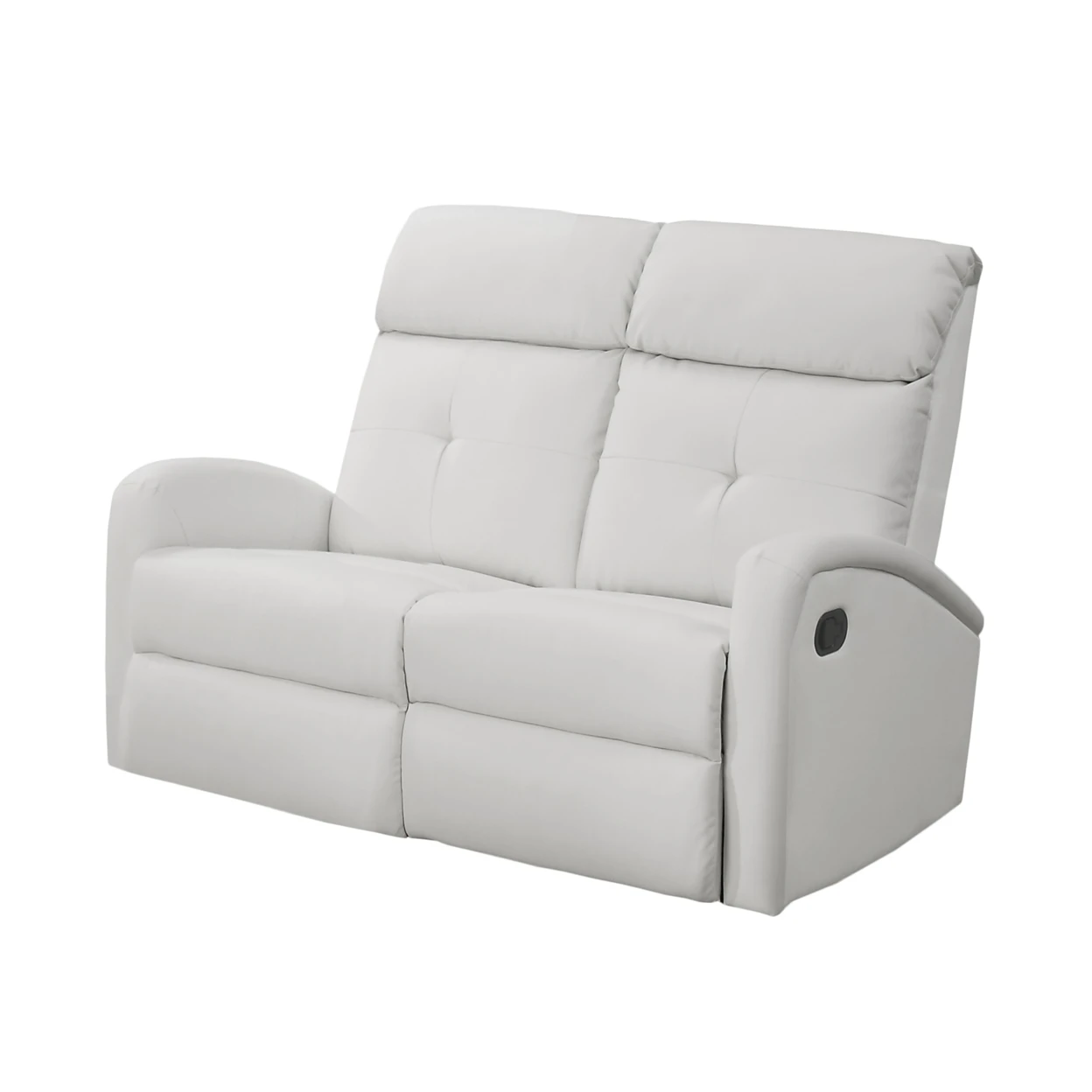 RECLINING-LOVESEAT WHITE BONDED LEATHER | Мебель