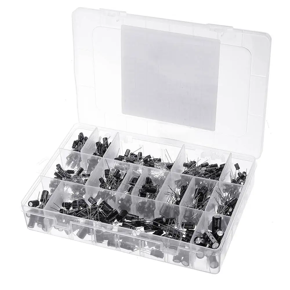 LEORY 550 шт 24 значения 16 V/25 V/35/50 V (0 1 мкФ до 2200 мкФ) смешанный электролитический