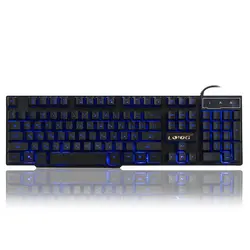 Teclado Gamer Usb подсветкой планшеты Gaming Keyboard ключ новый непромокаемые проводной мультимедийный колпачки ТВ коробка 2017 Klavye компьютер