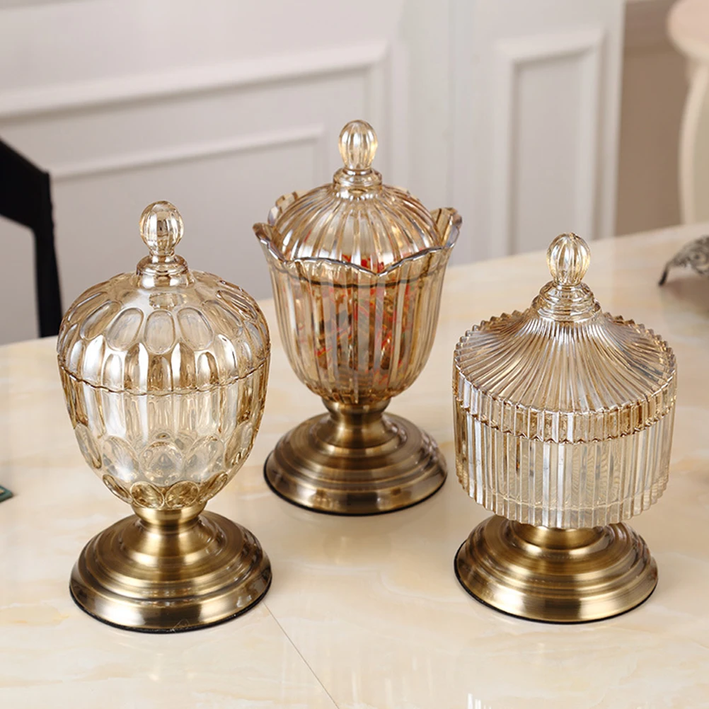 Европейский стиль Хрустальная стеклянная банка для конфет Бытовая декоративная коробка для хранения сухофруктов бак для хранения закусок ... Европейский стиль Хрустальная стеклянная банка для конфет Бытовая декоративная коробка для хранения сухофруктов бак для хранения закусок ...