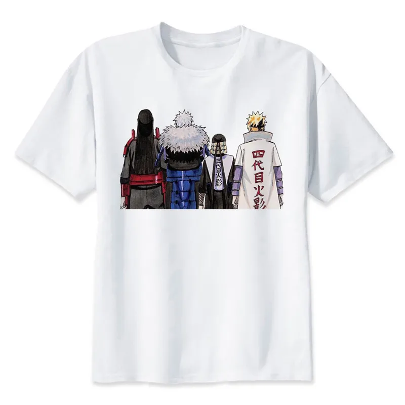 

naruto Men T-shirt Short sleeve Male Solid cotton cool Mens Tee Summer Brand Clothing Sous Vetement Homme Handsome back