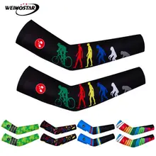 Weimostar 1 пара Велосипедный спорт Велоспорт митенки для рук Открытый Бег рукав Баскетбол сжатия рукав крышка защита от солнца УФ Защита