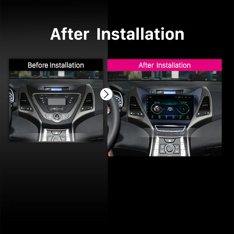 Harfey 9 &quotAndroid 1 для Hyundai Elantra 2012 2014 Радио Bluetooth GPS навигация мультимедийный плеер WIFI USB