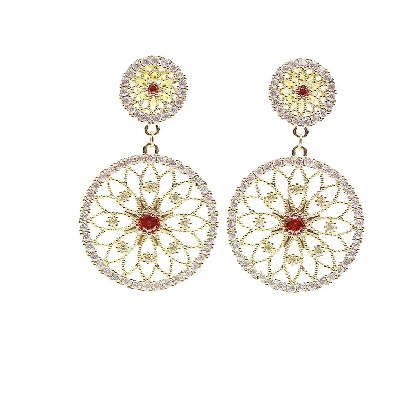 

Classic CZ Cubic Zirconia Dangle Bridal Wedding Earring for Women Jewelry Crystal Girl Earrings XE40302