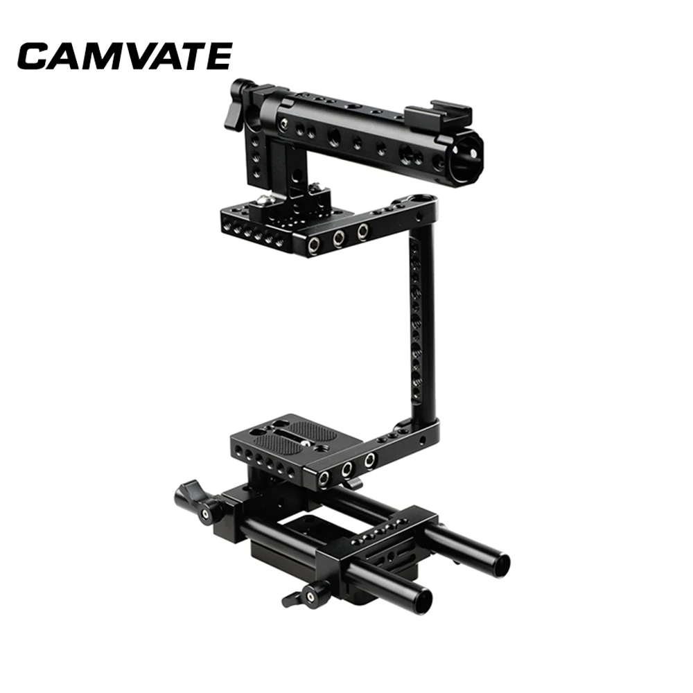 стабилизатор для камеры фотоаппарата CAMVATE Алюминиевый Стержень Rig DSLR Кейдж Топ