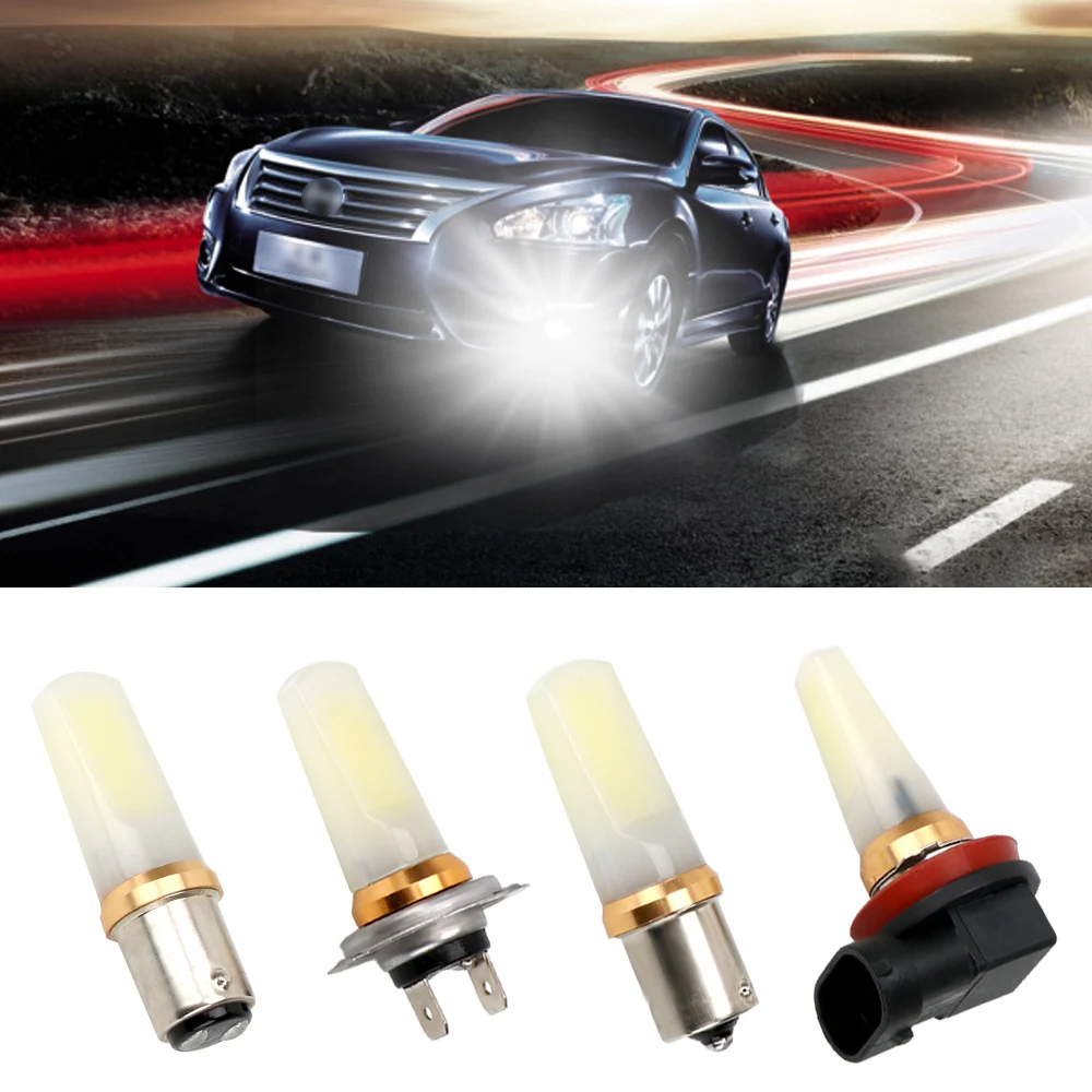 

LEEPEE Running Light White 9W Super Bright Driving Fog lights H7 H11 1156 1157 COB LED Car Headlight Auto Fog Lamp
