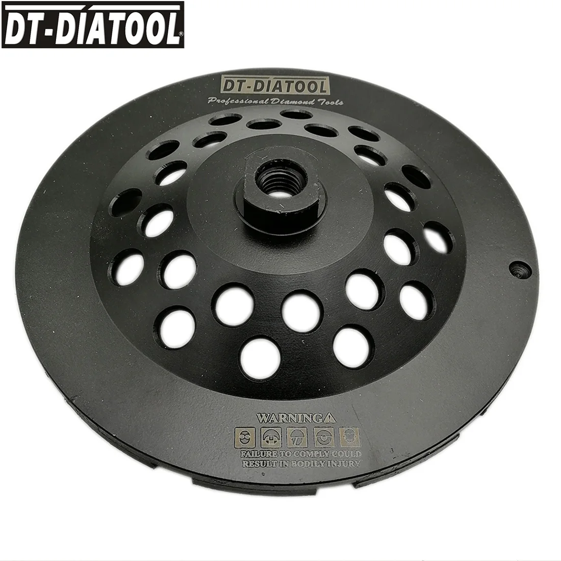 DT-DIATOOL 2 шт. 180 мм/" высококлассный Алмазный двойной ряд чашевидный шлифовальный круг для бетона твердый камень Гранит M14 нить шлифовальный диск