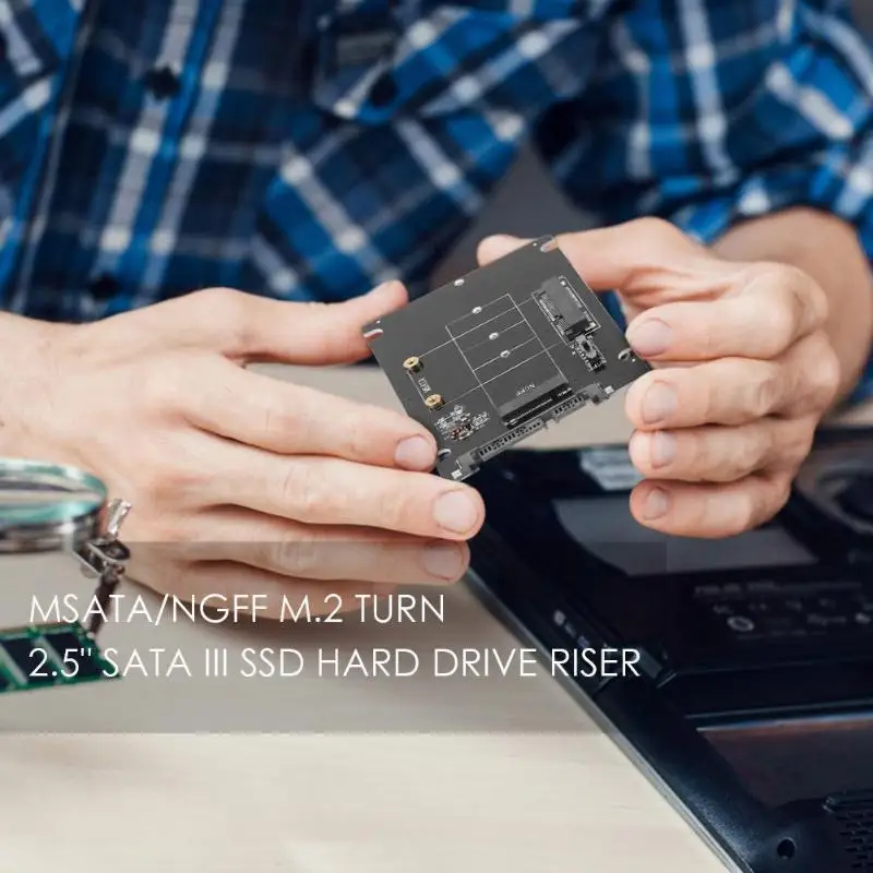2 в 1 mSATA SATA NGFF M.2 для SATA3 конвертерная плата адаптера SSD жесткий диск|Адаптеры карт