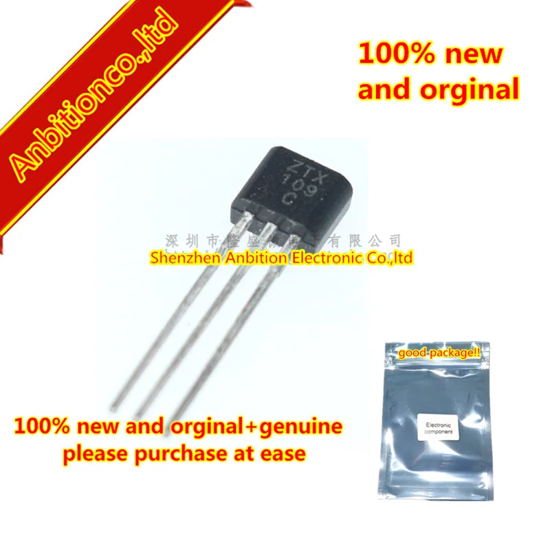

10pcs 100% new and orginal ZTX109C TO-92S in stock