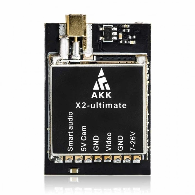 AKK X2-ultimate US 25 mW/200 mW/600 mW/1000 mW 5,8 GHz 37CH AV FPV передатчик VTX с умным аудио микрофоном для беспилотного мультиротора