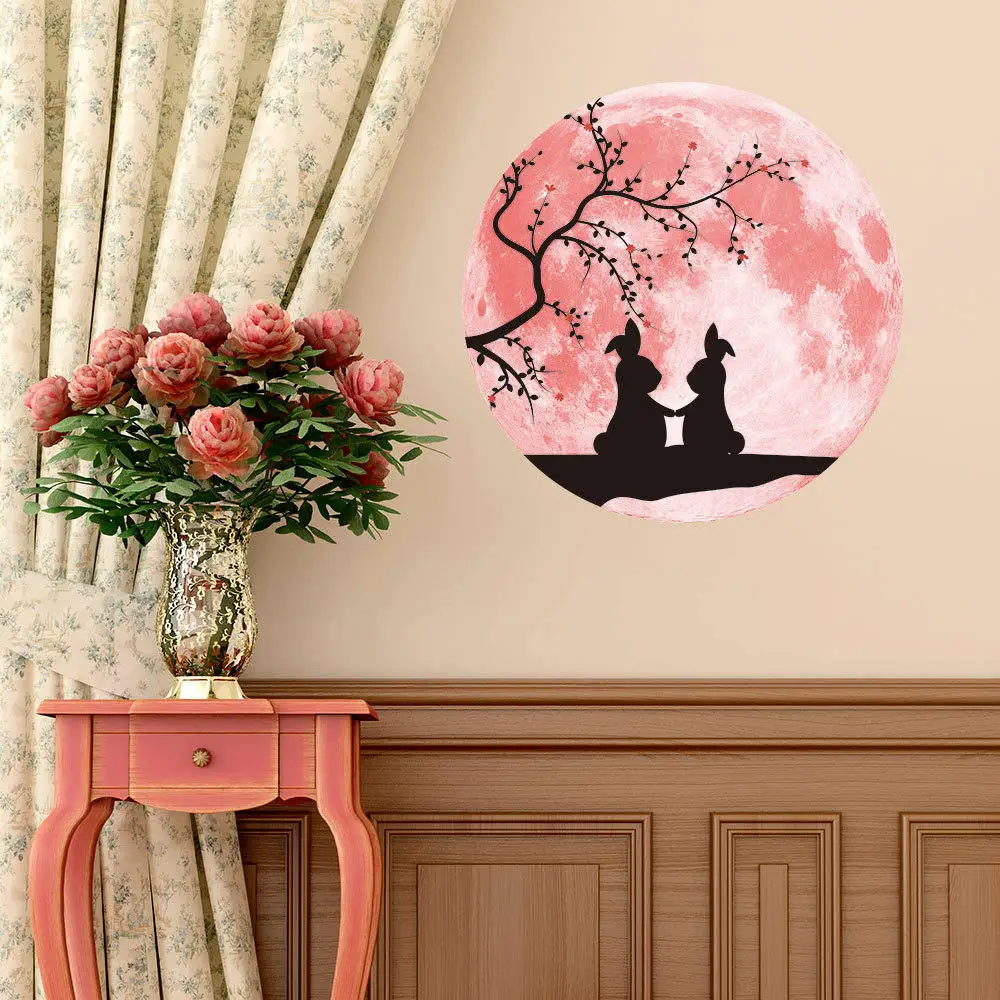 

Luminous Glow in the Dark Moon Star Wall Sticker Luminous Sticker Boy Girl Lover Home Art Decor Kids Room Wall Decals