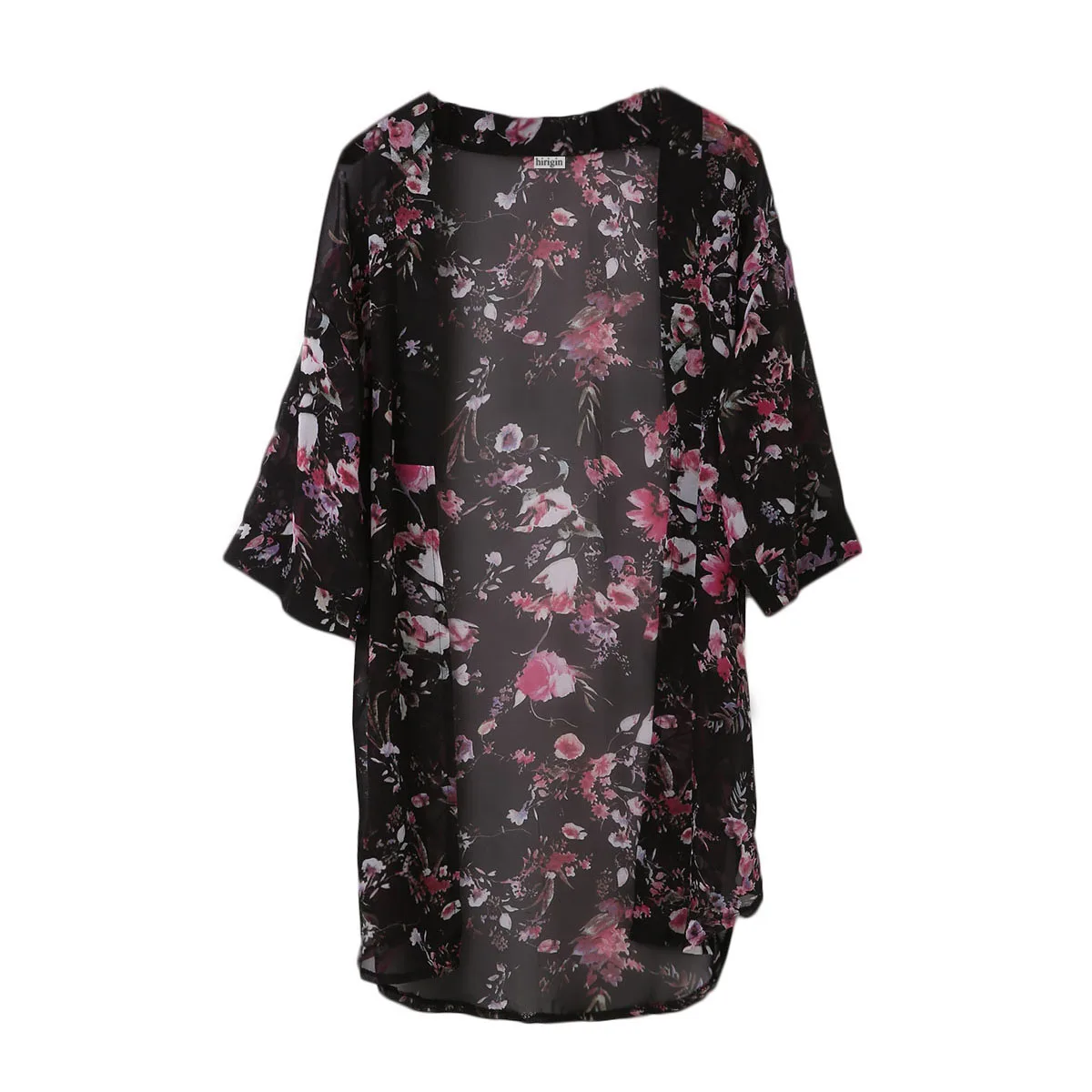

Floral Beach Chiffon Loose Shawl Kimono Cardigan Top 2018 Summer Woman Long Sleeve Floral Print Blouse Women Coat