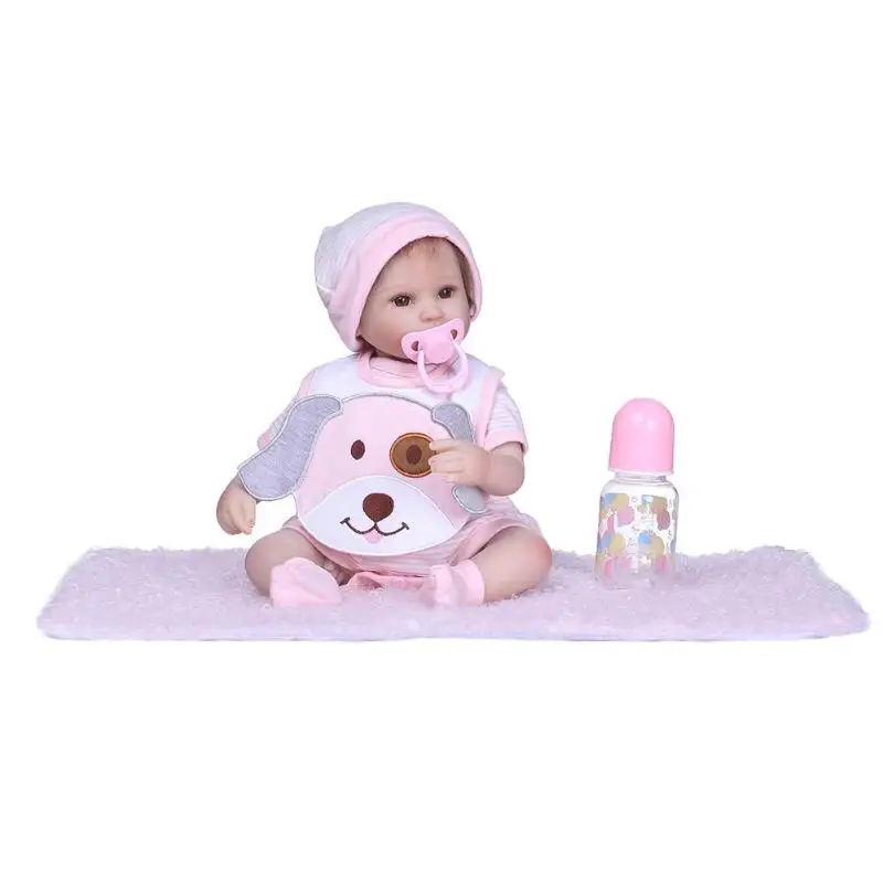 

NPK Handmade Silicone Reborn Baby Adorable Lifelike Toddler Bonecas Toy Set