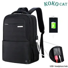 Рюкзак для ноутбука с usb зарядкой 15,6 дюймов, для ноутбука, для женщин и мужчин, водонепроницаемая школьная сумка для подростков, для колледжа, для путешествий, нейлоновый рюкзак