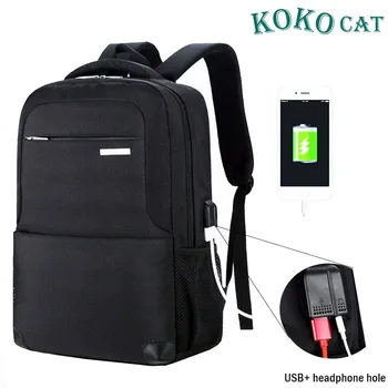 

USB Charging Laptop Backpack 15.6 inch Laptop Notebook Women Men Waterproof School Bag For Teenage College Travel Backpack Nylon