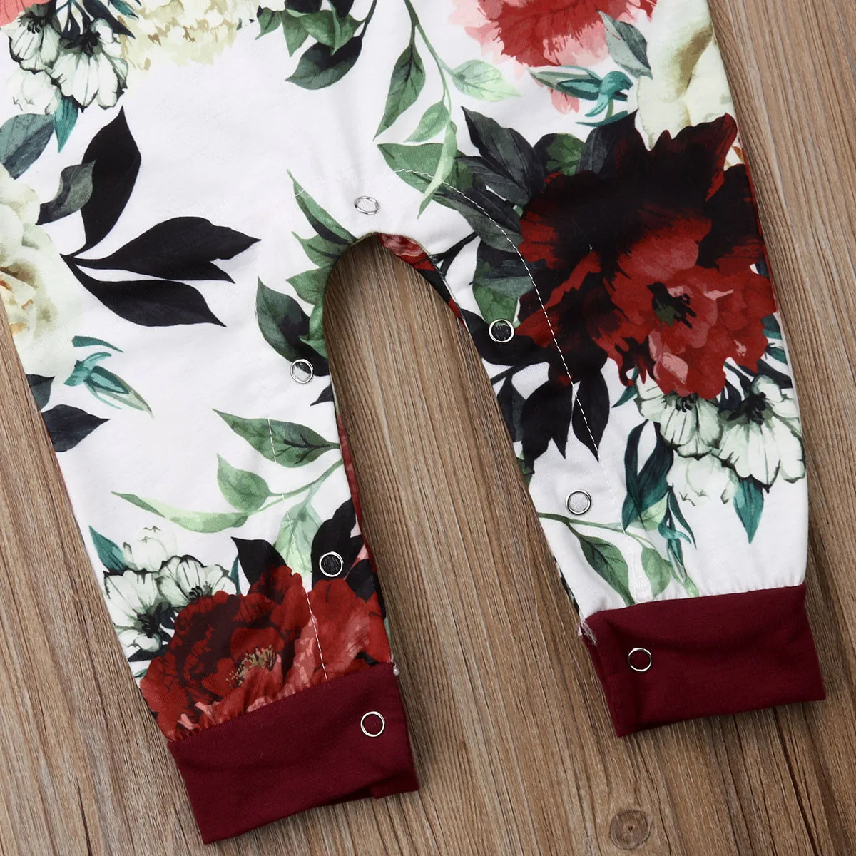 2019 الأزياء الأزهار طفلة طويلة الأكمام زهرة رومبير بذلة الزي ل حديثي الولادة طفلة الأطفال الرضع القماش طفل الملابس