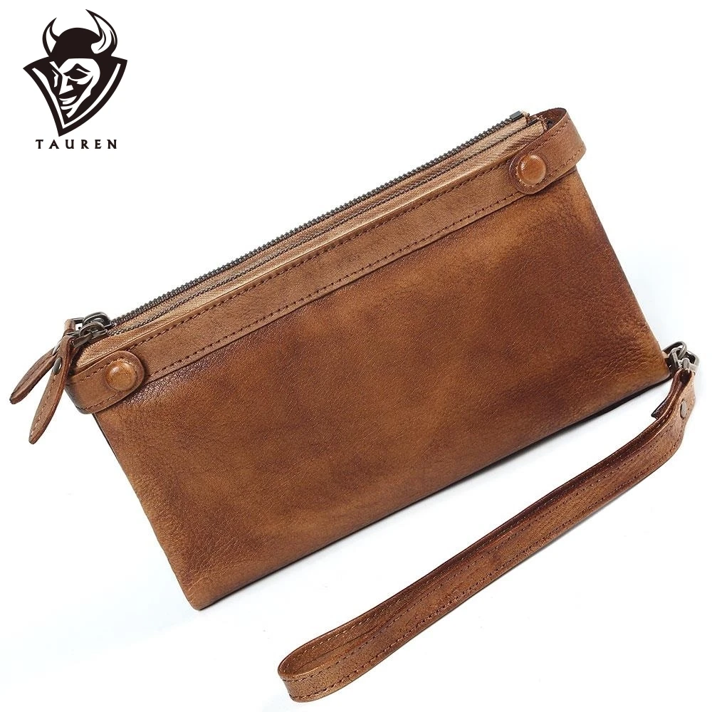 

Women Brush Retro High Capacity Ladies Purse Long Vintage Leather Clutch Painting Wallet Zipper Coin Wallet Card Holder Ladies