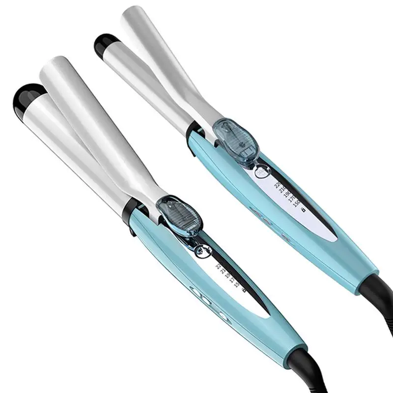 

Steam Spray Hair Curler Curls Wet Dry Ceramic Hair Care Curling Iron Wand Vapor Mist Sky Blue Hair Waver Styler Tools