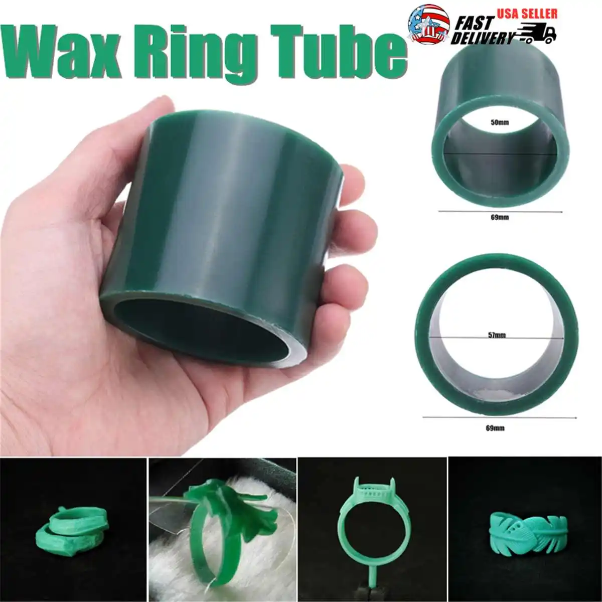 

Wax Bracelet Bangle Mould Tube Carving Jewellery Making Jeweler Tool DIY Jewelry Accessories Equipments Green 50X69mm 57X69mm