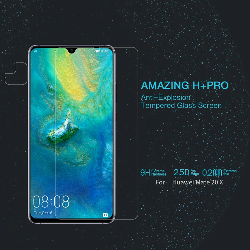 Закаленное стекло Nillkin Amazing H + Pro для Huawei Mate 20 X защита экрана 2.5D изогнутая Защитная