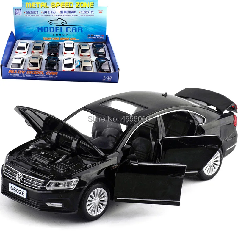 Игрушки из сплава Passat модель автомобиля вытяжка задних фонарей и звуков