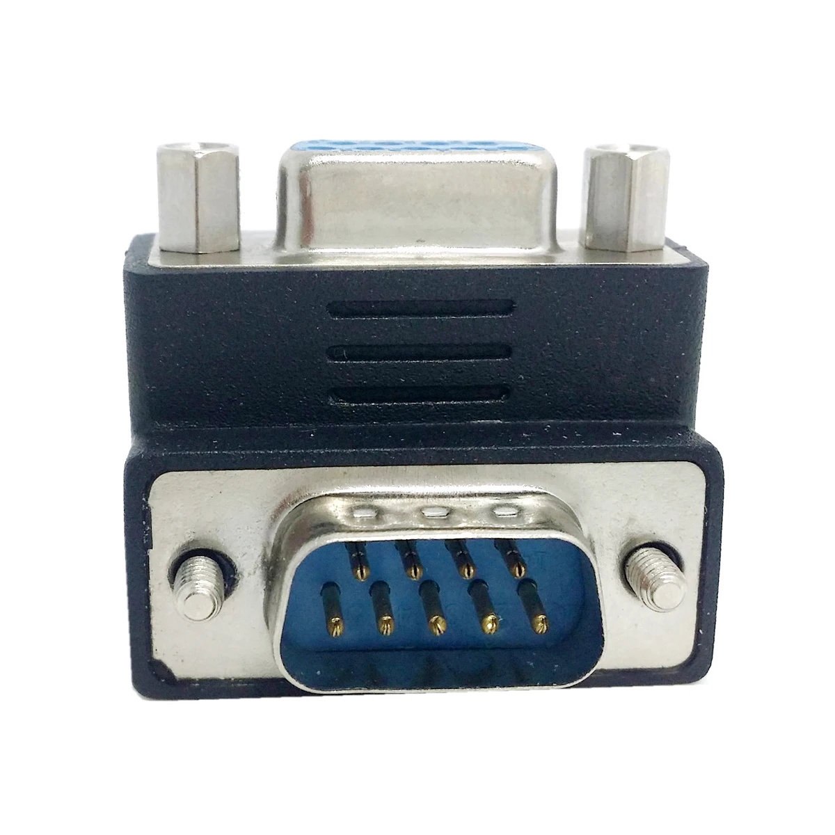 Jimier D Sub RS232 9Pin Штекерный винт типа к гнезду вниз прямоугольный 270 градусов гайка