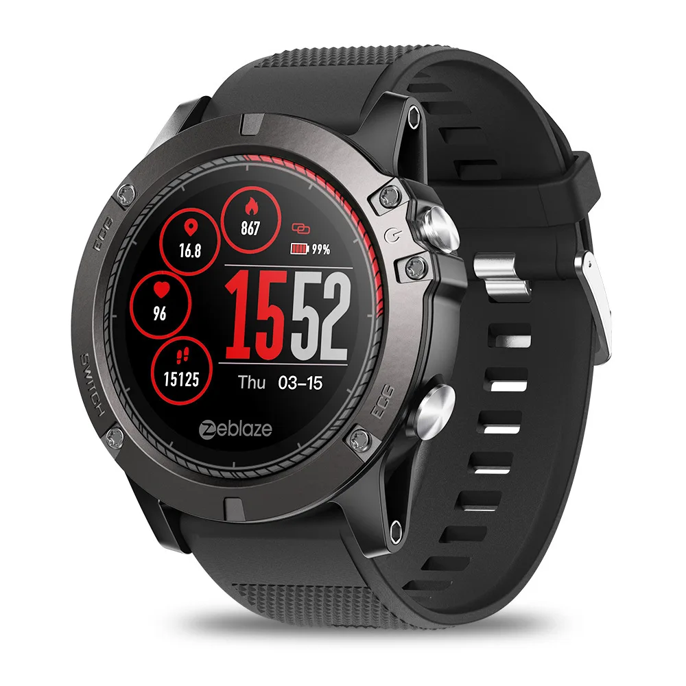 

Zeblaze Vibe 3 ECG Intelligent Watch Bracelet ElectroSIMiogram Color Waterproof Heart Rate Monitoring Smart Watch