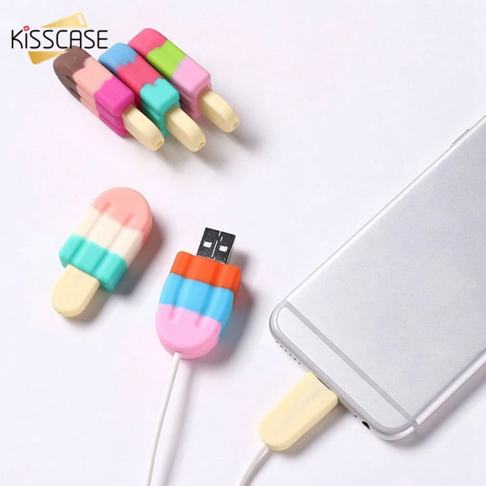 

KISSCASE Cute Convenience USB Cable Protector Cable Organizer Data Line Management Charging Protection For iPhone 5 6 6s 7 8