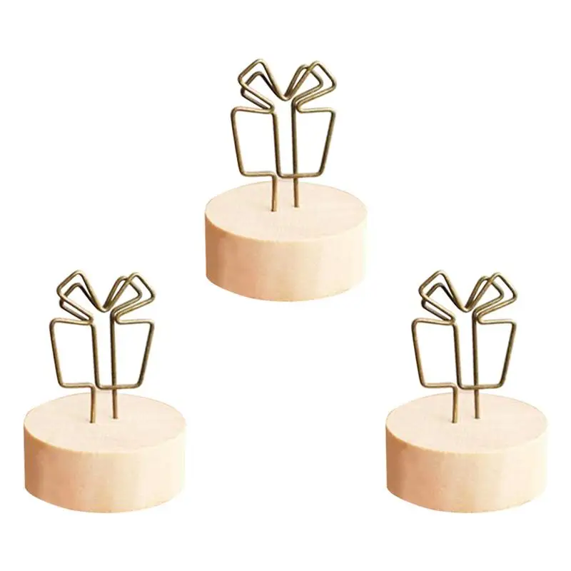 3 шт. деревянные настольные приборы для визитных карточек|Сувениры вечеринок| |