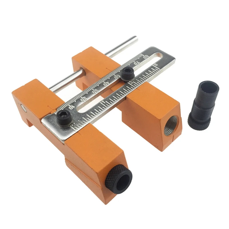 Adjustable Double Pocket Hole Jig System 9.5Mm 3/8 inch Drill Bits Doweling Drilling Jig Punch Locator Woodworking Drill Guide
