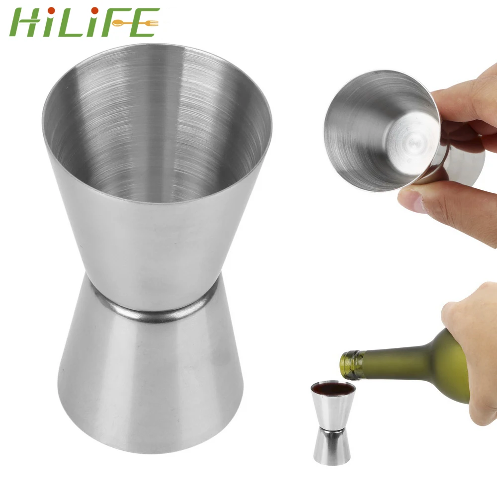 Шейкер для коктейлей HILIFE Jigger 25/50 мл чашка коротких напитков из нержавеющей стали