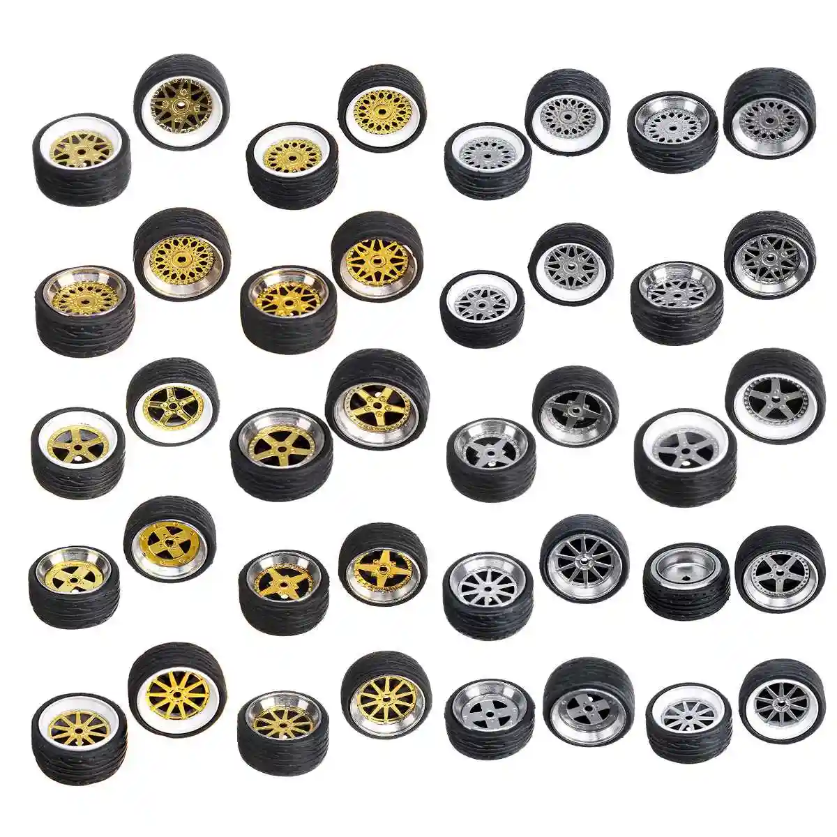 Mozzo Ruota In Gomma Modificato 1//64 Per Pneumatici Tomica Hotwheels