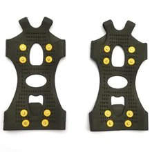 Многоцелевой Non-Slip восьми-зуб кошки лед-зимние сапоги с заклепками; на нескользящей подошве с шипами сапоги зажим