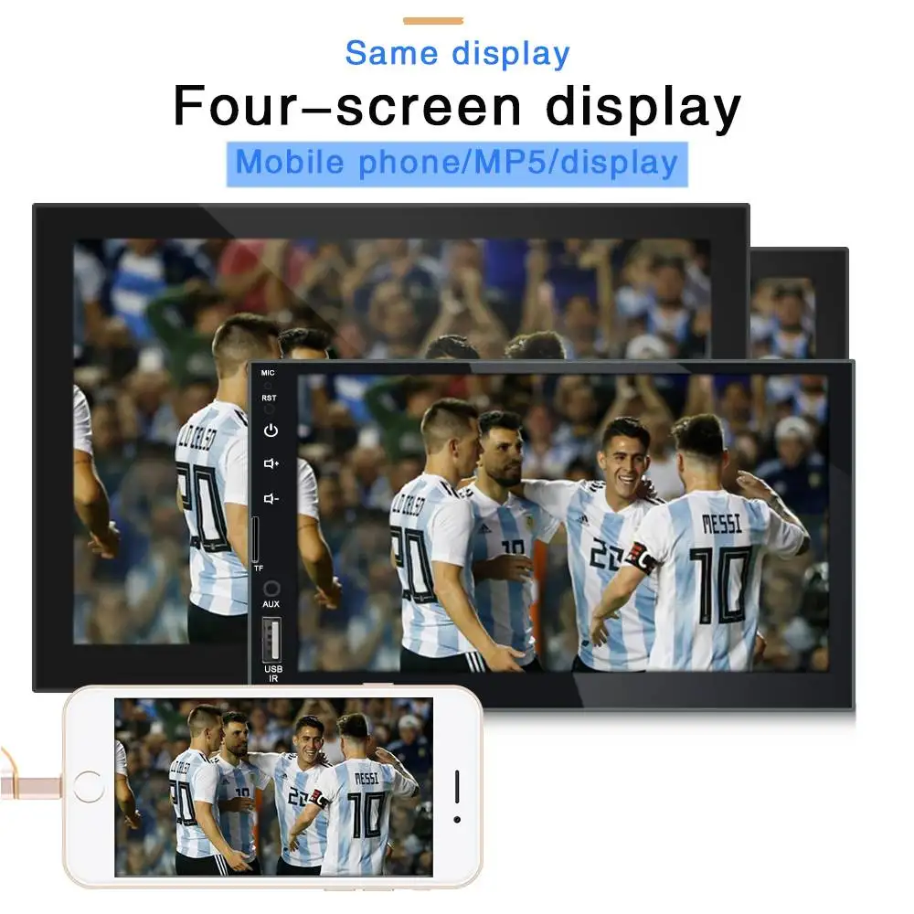 

AUTO RADIO 7 inch HD Car MP5 Player Dual Ingot HD Car Bluetooth Hands-free Reversing Image