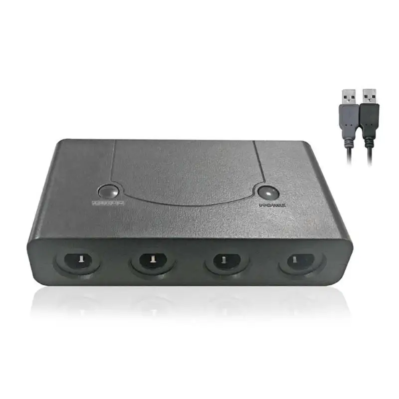 ALLOYSEED 4 Port 3 in 1 Controller Adapter Converter Compatible for Nintend Switch Wii U PC GameCube Connect up to four GC game ALLOYSEED 4 Port 3 in 1 Controller Adapter Converter Compatible for Nintend Switch Wii U PC GameCube Connect up to four GC game