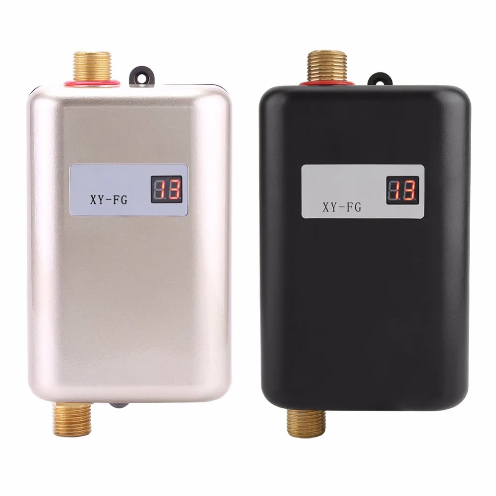 

220V 3800W Mini Electric Tankless Instant Hot Water Heater Bathroom Kitchen Washing