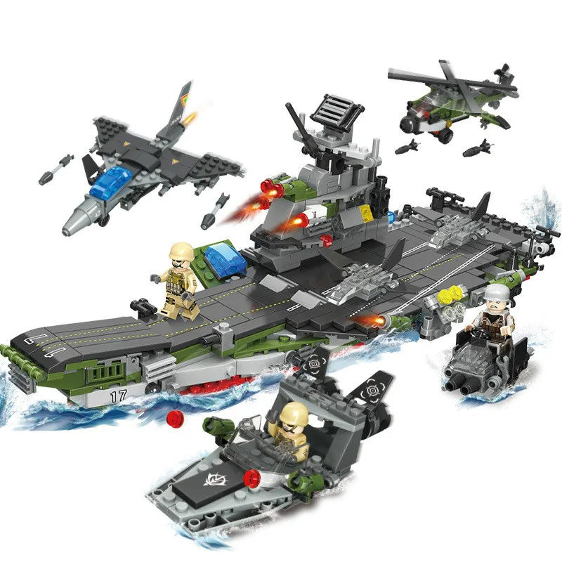 

8 in 1City Guard Police Diy Model Building Blocks Set Bricks For Children Toys Learning