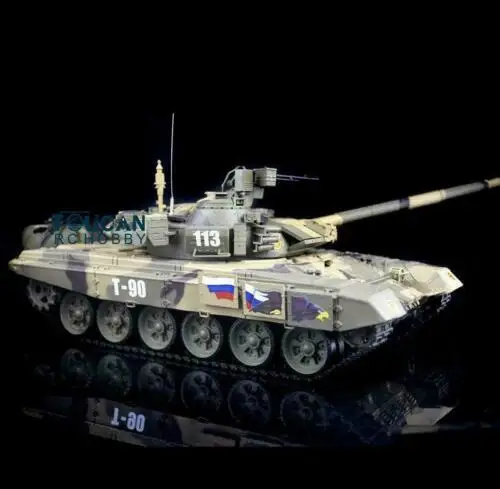 Henglong 1/16 6,0 материнская плата инфракрасный бой пластик Россия T90 RTR rc Танк 3938 Вт/360 Вращение башни красные глаза TH12978