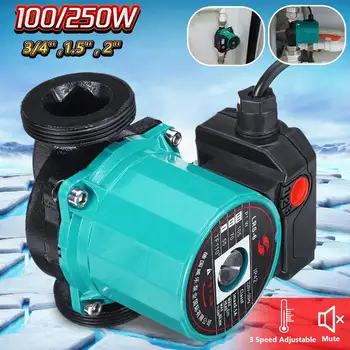 

3-Speed 220V Central Heating Circulator Mute Boiler Hot Water Circulating Pump Cast Iron IP42 Protection F Class Insulation