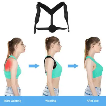 Adult Kids Humpback Correction Adjustable Posture Corrector Belt Shoulder Back Support Clavicle Braces Breathable