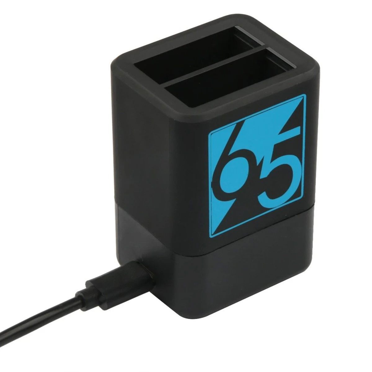

DC 5V Black For GoPro HERO6/5 Dual Battery Charging Charger With Type-C Cable Cord Electronic Battery Accessory 6.5x4.5x3.8cm