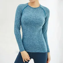 Длинные рукава Vital бесшовные футболки топы спортивные для женщин тренажерный зал Топ рубашка Спортивная одежда мужские рубашки Manga Larga Толстовка